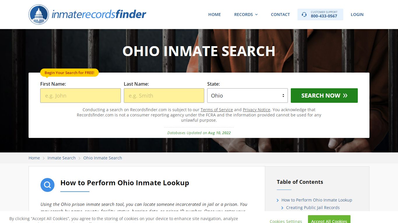 Ohio Inmate Search - Jail & Prison Records Online